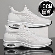 Heightening Shoes 10cm Men's Shoes Mesh Breathable Casual Shoes Heightening Lightweight Casual Sport