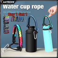 【Buy 1 Get 1】Water Bottle Boot Silicon12oz-64oz Water Bottle Hand Rope Non Slip Silicone Cover Boot Hydroflask Paracord Aquaflask Tumbler Accessories Set   Aatroxw