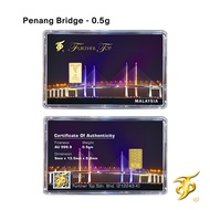 Gold Bar ( 0.5g / 1g ) 999.9 Further Top - PENANG BRIDGE【Emas | 足金牌 | 小金条】