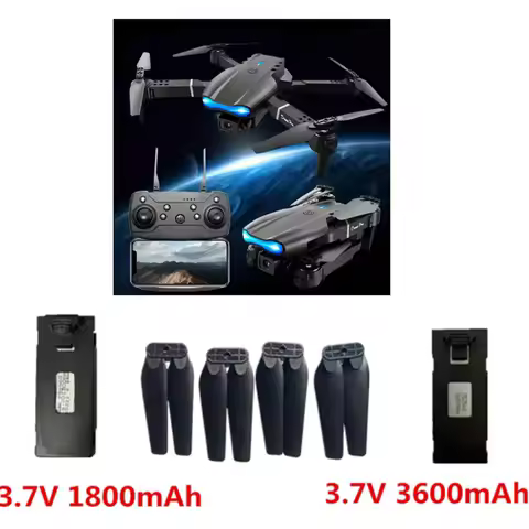 E88 Pro Drone Battery 3.7V 1800mAh / 3.7V 3600 mah / For E99 Pro Drone Spare Parts K3 pro Drone Batt