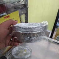 Alu tray oval UK D: in 11x7x4 contains 10