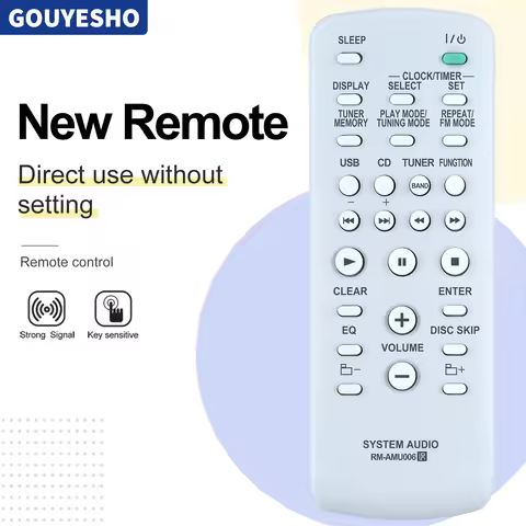 New RM-AMU006 Remote Control For Sony AV Receiver FST-ZUX9 FST-ZUX999 FST-ZX6