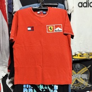 LS9♥️Tommy Hilfiger Ferrari F1 Team ❤️อก42ยาว27" สภาพเสื้อสวยใหม่ดี เสื้อยืด FERRARI MARLBORO งานตาม