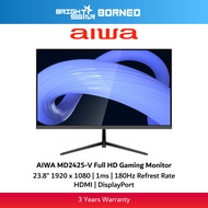 AIWA MD2425-V 23.8" FHD Gaming Monitor - IPS/1ms/180hz/HDMI/DP