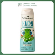 OC NATURALS - Non-Tearing Shower Gel for Children, Kids, Gentle Bubble Bath, Tutti Fruity (400ml)