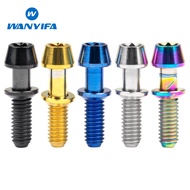 Wanyifa Titanium Bolt M4X15.3mm Hex Screw Cone Head Socket Drive Bike Stem Screw for Ritchey C260 1PCS