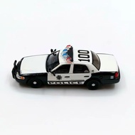 1/64 Nevada Police Car Las Vegas Ford Crown Vectoria 596 Simulation Alloy Car Model