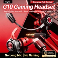 G10 Gaming Earphones with Dual Mic Noise Cancelling Bass 3.5mm/TYPE-C plug PC Mobile Phone Sports Ga
