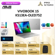 laptop asus vivobook 15 oled k513ea i7 1165g7 20gb 1tb w11+ohs 15.6fhd - i7 - 8/512ssd +buble wrap