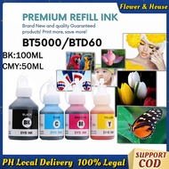 4PCS Refill Brother BT5000 BT6000 Ink Dye Ink Set For Printer DCP-T310 T510W T710W MFC-T800W T810W