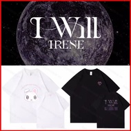 BS1 Red Velvet Bae Ju Hyun Irene I-WILL 220g thick cotton tee summer T-shirt KPOP Short Sleeve Top S
