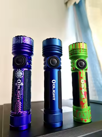 Olight Seeker 4Pro Rechargeable Flashlight Ultra Bright Outdoor High Beam Searchlight 4600 Lumens Po