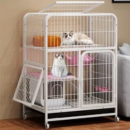 99 PG Cat Cage Cat Villa Home Indoor with Toilet Large Free Space Two Floor Cat Nest Cat House Cat H