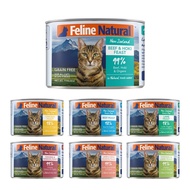 Feline Natural Cat Canned Food 170g Beef Chicken Lamb Beef &amp; Hoki Chicken &amp; Lamb Chicken &amp; Venison Lamb &amp; Salmon Flavor