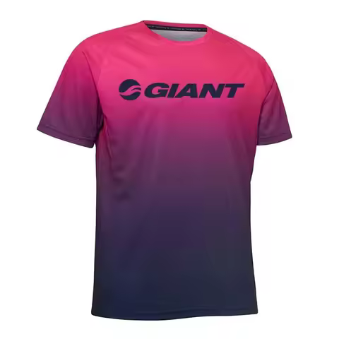 giant mtb jersey mountain enduro bike shirt sports fast dry men's motorcycle breathable short-sleeve