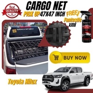 Akioki Cargo Net Pickup Truck for Toyota Hilux 47x47inches HeavyDuty,Durable w/ Fantastic XML
