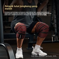 Pelindung lutut bersaiz besar dengan balutan elastik, pembalut kaki untuk sukan dan kecergasan inten