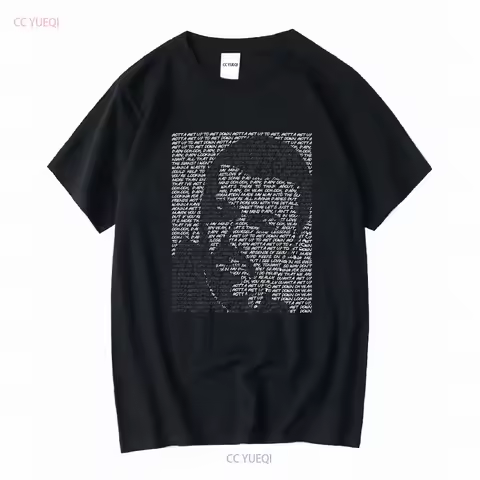 George Michael 'Fastlove' Lyrics Art T Shirt Hand Designed Tribute Merchandise long or short sleeves