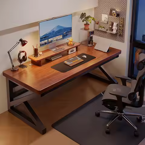 80-140cm solid wood computer table desktop office desk gaming table simple student desk furniture ho