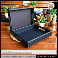 30x20x5 cm - Premium Leather Tray / Tray Hotel Synthetic Leather Tray