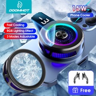 DoomHot 2 In 1 Phone Cooler Mobile Phone iPad Gaming Fast Cooling Heat Dissipation Live Streaming M