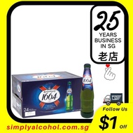 Kronenbourg 1664 Lager Beer 33clx24 Bottles Bbd May2022