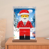 [Transparent Display Box] Large Santa Claus Minifigure Acrylic Display Box Suitable for Lego 40820 D