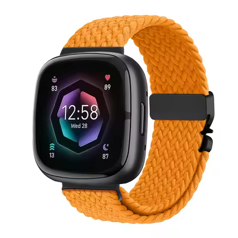 Parachute Strap for Fitbit Versa 4 3 Sense 2 band Accessories replacment nylon Braided belt Bracelet