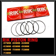 RIK Piston Ring  Hot Piston Ring Lc135 Y15z FZ150 57mm 60MM 62mm 63mm 65mm 66mm 68MM 70MM 72MM