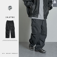 [WTH] K79 Japanese Retro West Coast Overalls Washed Multi-Pocket Men Women Loose Paratrooper Casual 