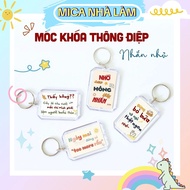 Cute, Motivational Message Keychain, Backpack Hanging for Graduation Gifts, Colleague Gifts