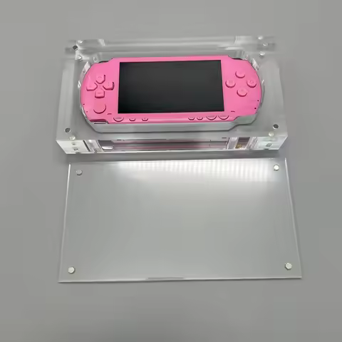 High transparency acrylic magnetic cover console storage box for PlayStation Portable PSP 1000 PSP 3