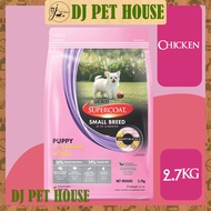 Purina SUPERCOAT Small Breed Puppy with Chicken Dog Food 2.7kg Pet Food / Dry Dog Food/ Makanan Anji