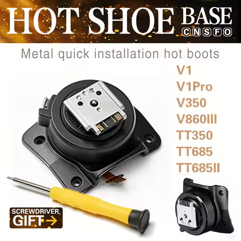 Flash Hot Shoe Mount Base For Godox TT350/TT685/TT685II V1/V860III V1Por Speedlite Compatible With S