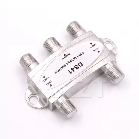 High Quality Free TV DiSEqC Switch 4x1 DiSEqC Switch satellite antenna flat LNB Switch for TV Receiv