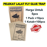 5pcs RM1 Pelekat Lalat Berkesan Pelekat Cicak Fly Trap Tiada Racun Berbau berbaloi