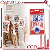 Giant Jumbo Poker Cards Casino Full Deck Oversized Playing Card  Poker Cards Big Size High Quality