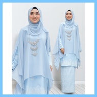 [Baju Kurung Moden] KURUNG QUEEN + CAPE (BABY BLUE)