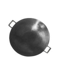 HY-# Small Iron Pot Old-Fashioned Traditional Double-Ear Pig Iron Wok Thickened Cast Iron Pot Bottom round Bottom Uncoat