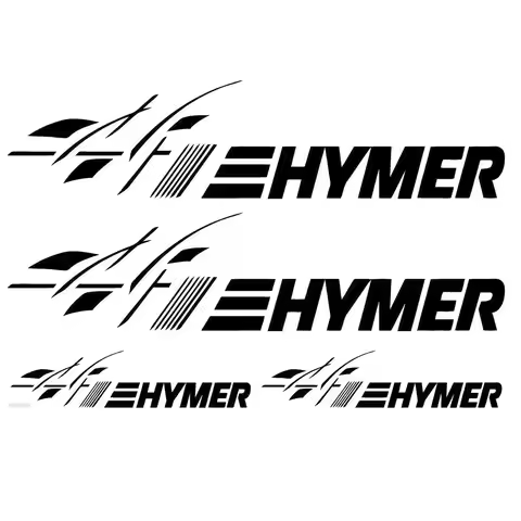 For HYMER MOTORHOME 4 PIECE KIT DECALS STICKERS CHOICE OF COLOURS #003f
