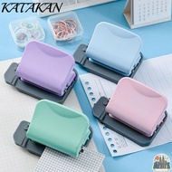 KATAKAN 6-Hole Paper Punch, For A4 A5 B5 Paper Labor-saving Round Hole Puncher, Useful Mannual Noteb