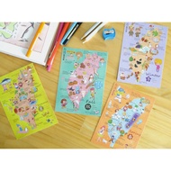 Four Seasons Tour Taiwan English Version Spring Summer Autumn Winter Postcards (4 Items)/Little Whit