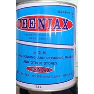 Teeniax 2-component stone glue, stone glue, tile glue 0.8l yellow