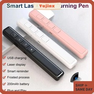 YUJINX Presentation Clicker, Versatile USB Charging Multimedia Page Turner,  2.4GHz Infrared PPT Pre