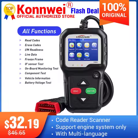 Konnwei KW680 code reader scanner Multi-language full obd2 function kw 680 In Russian car diagnostic