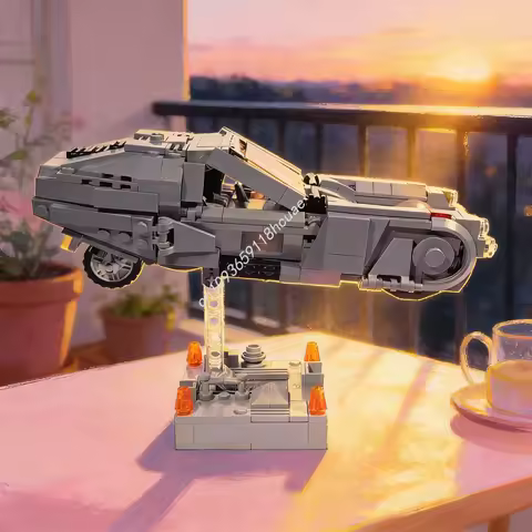 517pcs MOC Blade Runner K S Police Spinner Model Building Blocks Architecture Toys Idea DIY Christma