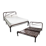 EE HOME 3V Powder Coat Metal Double Bed Frame Katil Queen Besi Queen Bed Frame Queen Size