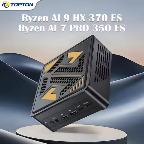 D12 Ultra Gaming Mini PC OCuLink AMD Ryzen AI 9 HX 370 ES AI 7 PRO 350 ES USB4 2x2.5G LAN 2xNVMe Des