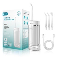 Portable Electric Oral Irrigator Water Flosser 4 Jets 4 Modes Rechargeable Dental Water Jet Irrigato