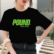 POUND FIT T-Shirt Short-Sleeved, Sporty, Cool, Comfortable for Gymnastics